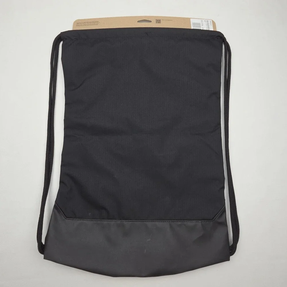 Nike Drawstring Gym Bag Sac Black Gold G Getting It Done Swoosh Sport Backpack